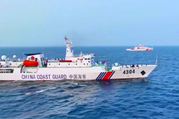 中越海警开展2023年首次北部湾海域联合巡逻