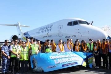 ARJ21飞机印尼首航 “千岛之国”翱翔中国喷气式客机