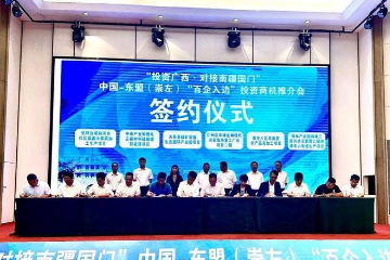 签约项目11个，投资额88.3亿元 “百企入边”投资商机推介会在广西崇左举行