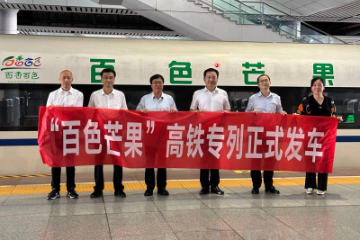 百香百色，香飘全国 ——“百色芒果”高铁专列今日启程