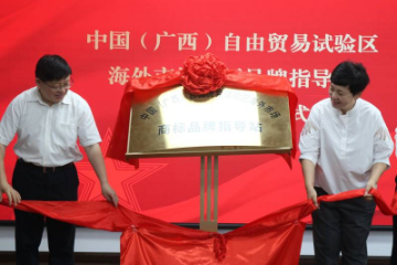 广西自贸试验区海外市场商标品牌指导站揭牌仪式暨“桂品出海”国际商务认证外 经贸大讲堂培训班首期开班