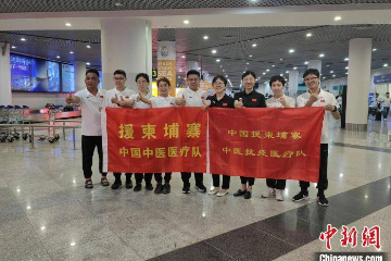 第二批援柬中医医疗队抵达柬埔寨 推动建设中柬中医药中心