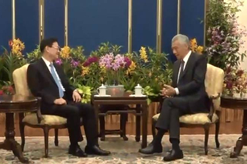 李家超与李显龙会面 感谢新加坡支持香港加入RCEP