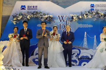 结缘“一带一路”建设 柬埔寨达岱水电举办员工集体婚礼