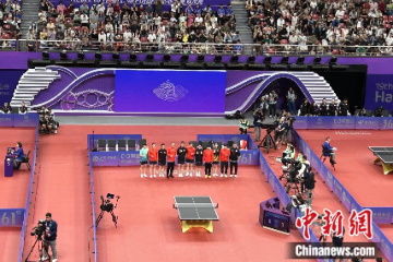 杭州亚运会乒乓球女团 中国队3:0战胜中国澳门队取得开门红