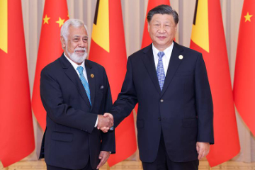 中国国家主席会见东帝汶总理  宣布两国关系提升为全面战略伙伴关系