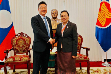 中国—东盟中心秘书长拜会即将离任的老驻华大使坎葆