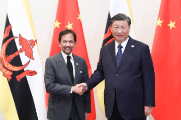 中国国家主席习近平会见文莱苏丹哈桑纳尔