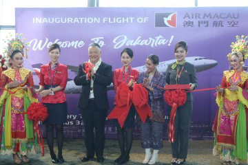 澳门航空澳门至雅加达航线正式开通