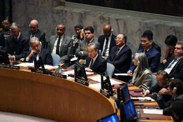 中国外长主持安理会巴以问题高级别会议 推动停火止战 