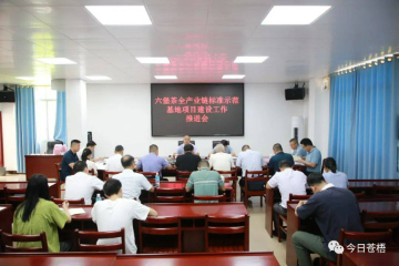 广西梧州市苍梧县召开六堡茶全产业链标准示范基地项目建设工作推进会