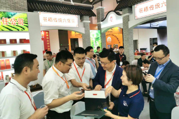 广西苍梧县组团亮相第五届中国国际茶叶博览会
