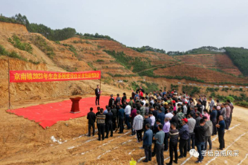 广西京南镇召开2023年生态茶园建设百日攻坚战现场会