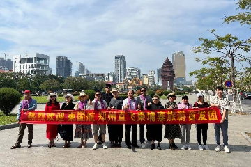 柬埔寨国家航空郑州直飞柬埔寨金边旅游团首发团成功启航