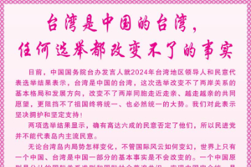 柬埔寨华社联合声明：台湾是中国的台湾 任何选举都改变不了这一事实