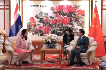 中国驻泰国大使会见泰国民联厅候任厅长素叻泰