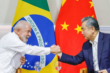 巴西总统卢拉会见中国外长王毅