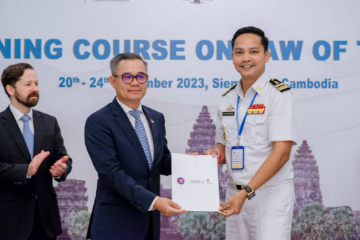 Cambodia Hosts a Training on Law of the Sea for Cambodian, Lao and Vietnamese Officials