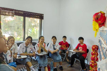 印尼巴陵康孔院举行新春游园会