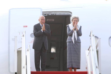 Cambodian King and Queen-Mother Depart for China for Routine Medical Checkup