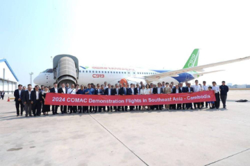 China's COMAC Airplanes Conducts Demonstration Flights in Cambodia