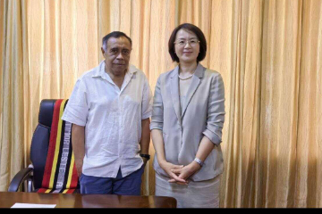 中国驻东帝汶大使拜会东帝汶规划与战略投资部长 推进两国投资合作等交换意见